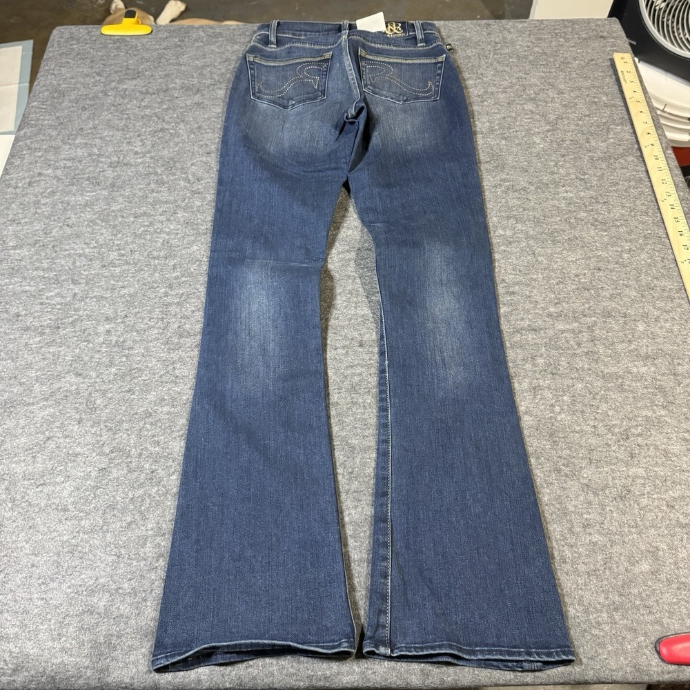 VTG Y2K Rock & Republic 2 M Kendra Bootcut Stretch Gold Studded Logo Jeans NEW